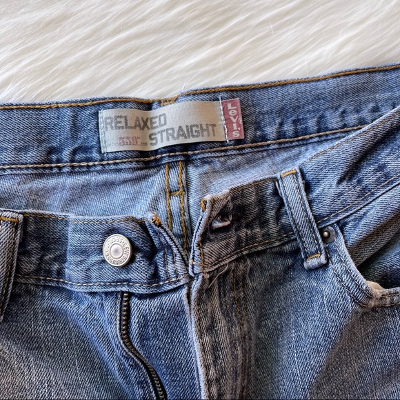 Levi’s 559 Relaxed Straight Distressed Denim Jeans 34 x 30 - Picture 12 of 13